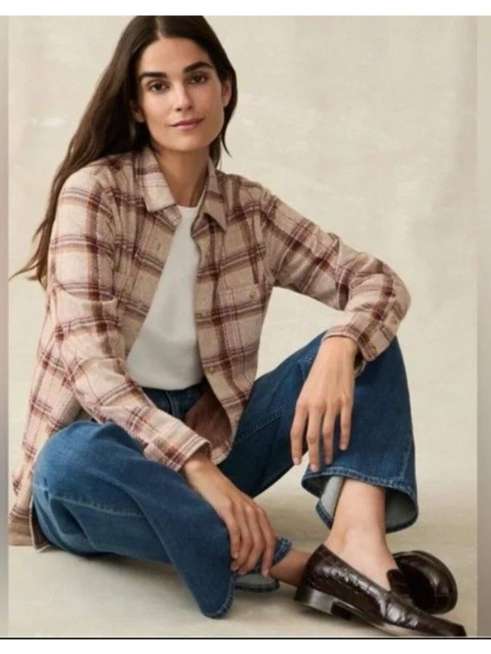 FAHERTY Legend Sweater Button Down Shirt in Cranberry Haze Size S NWT So Soft
